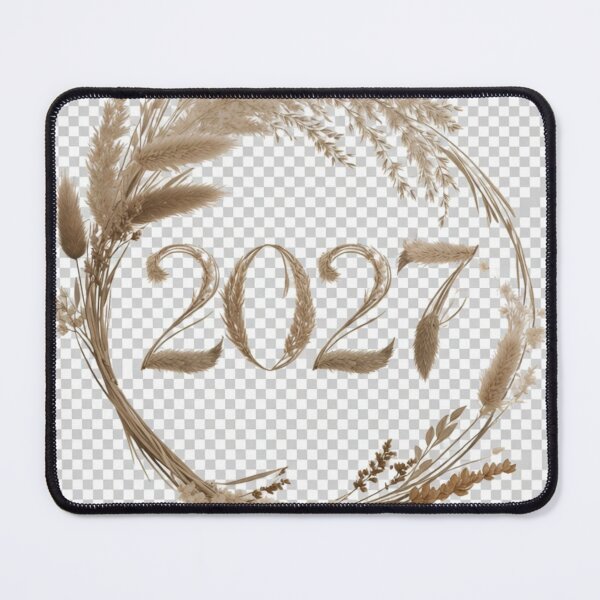 Item preview, 2027 Boho Pampas Wreath Design | Neutral New Year Aesthetic designed and sold by GalleryPeak.