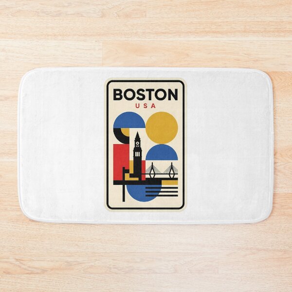 Item preview, Abstract Geometric Boston USA City Skyline designed and sold by k3rstman1.