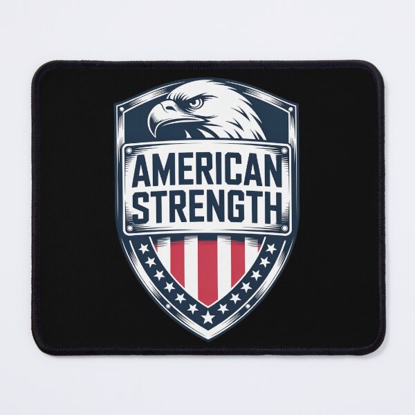 Item preview, American Strength Patriot Eagle Shield Emblem designed and sold by OldGloryForge.