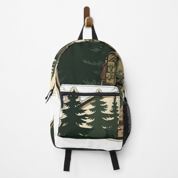 Item preview, Trail Walker Frog Fisher Retro Outdoor Badge designed and sold by fallmoree.