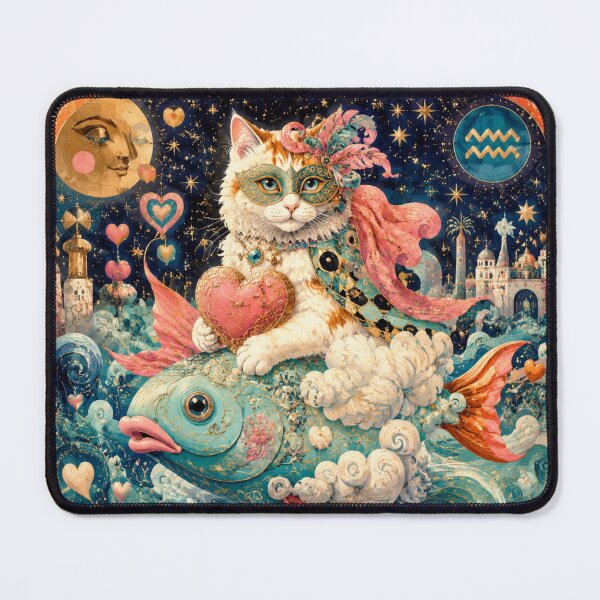 Item preview, The Masked Cat on the Starfish designed and sold by Natalia-Vlad.