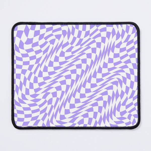 Item preview, Psychedelic Wavy Checkerboard Pattern in Lilac Pastel designed and sold by BeesBarn.