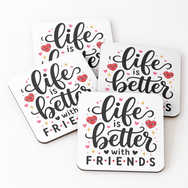 Item preview, Life Is Better With Friends | Kawaii BFF Friendship Aesthetic designed and sold by Dulxoz.