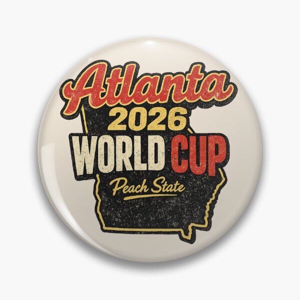Item preview, Atlanta 2026 World Cup – Peach State Retro Vintage Soccer Fan T-Shirt designed and sold by ArthUpscale.