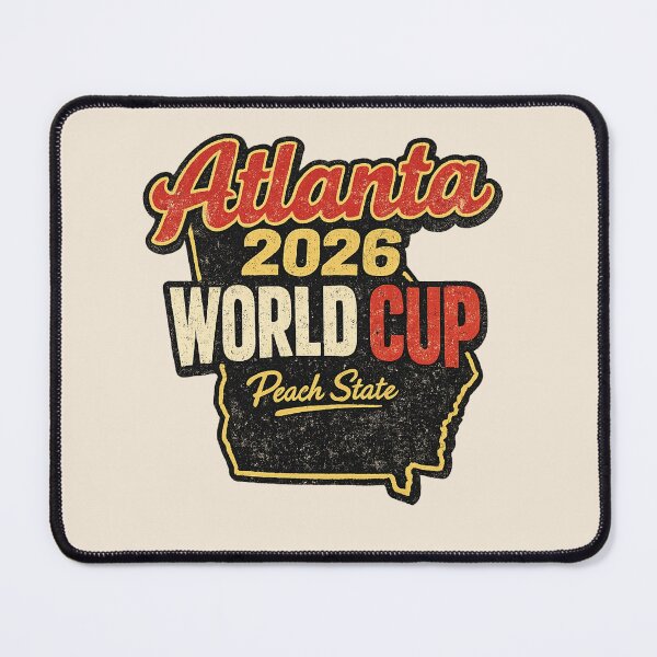 Item preview, Atlanta 2026 World Cup – Peach State Retro Vintage Soccer Fan T-Shirt designed and sold by ArthUpscale.