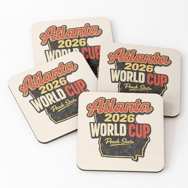 Item preview, Atlanta 2026 World Cup – Peach State Retro Vintage Soccer Fan T-Shirt designed and sold by ArthUpscale.