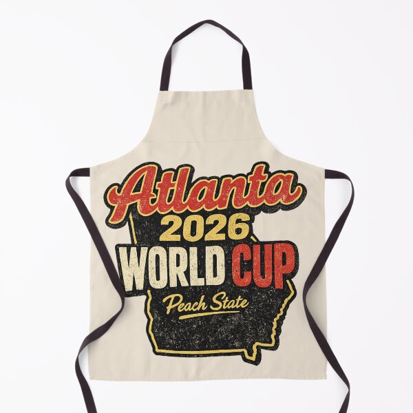 Item preview, Atlanta 2026 World Cup – Peach State Retro Vintage Soccer Fan T-Shirt designed and sold by ArthUpscale.