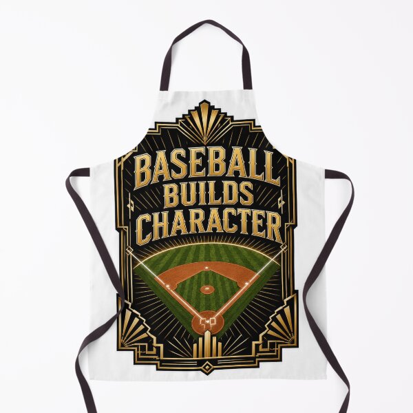 Item preview, Baseball Builds Character Art Deco Field designed and sold by Squiggle Happy.
