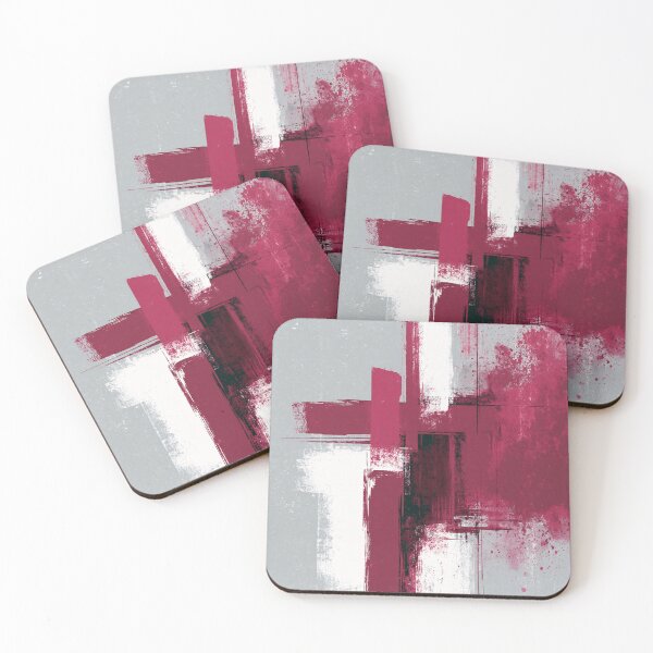 Item preview, Dynamic Abstract Red Vertical Composition - Textured Red Palette No.20 designed and sold by SlowRegardArt.