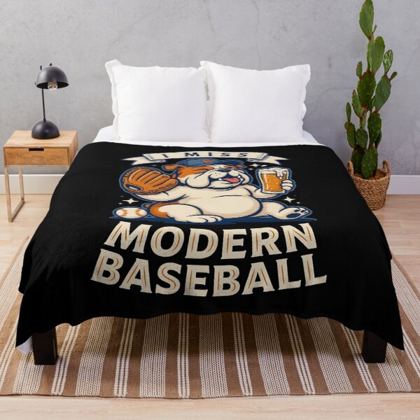 Item preview, I Miss Modern Baseball Cute Dog Baseball Meme Vintage Style designed and sold by Redgiant87x.