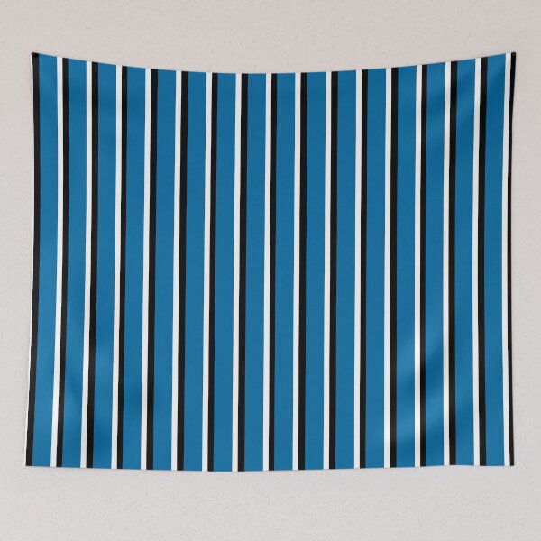 Item preview, Blue with Black and White Stripes Pattern designed and sold by OneThreeSix.