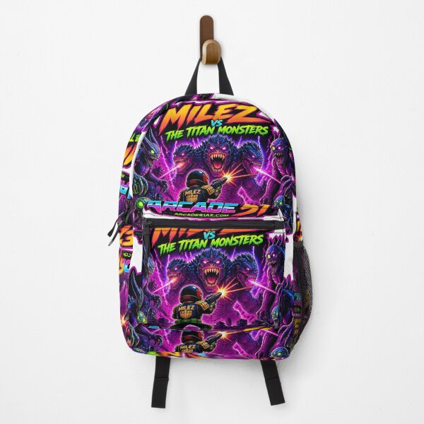 Item preview, Milez vs The Titan Monsters designed and sold by Arcade51az.