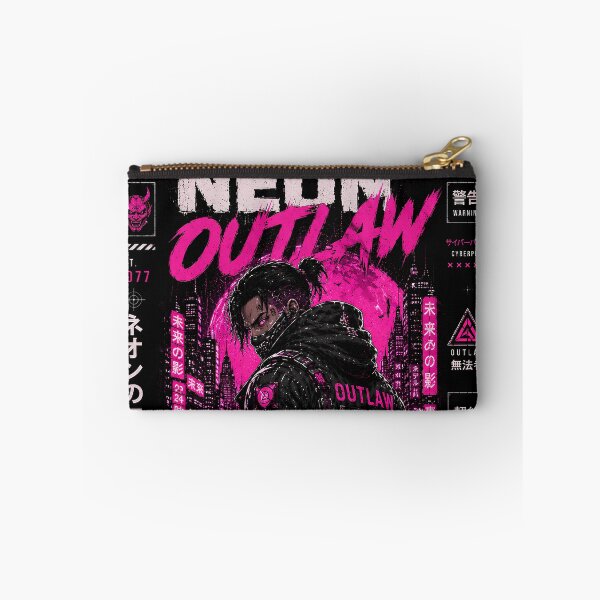 Item preview, Cyberpunk Neon Outlaw - Neo Tokyo Japanese Streetwear Techwear designed and sold by saamessart.