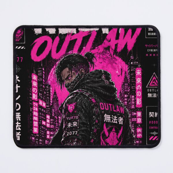 Item preview, Cyberpunk Neon Outlaw - Neo Tokyo Japanese Streetwear Techwear designed and sold by saamessart.