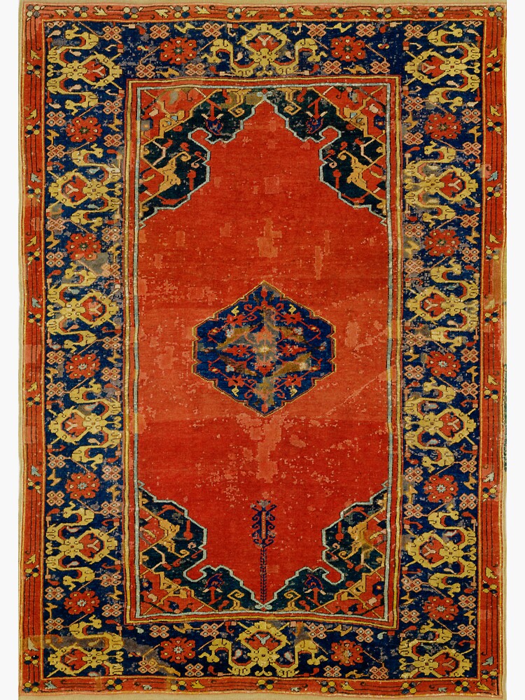 17th Century Antique Turkish Carpet Print