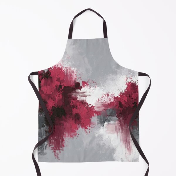 Item preview, Dramatic Red Splatters Abstract Expression - Textured Red Palette No.21 designed and sold by SlowRegardArt.