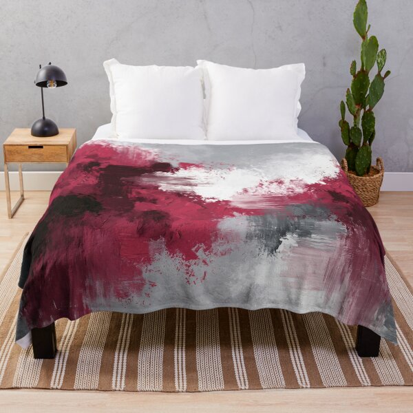Item preview, Dramatic Red Splatters Abstract Expression - Textured Red Palette No.21 designed and sold by SlowRegardArt.