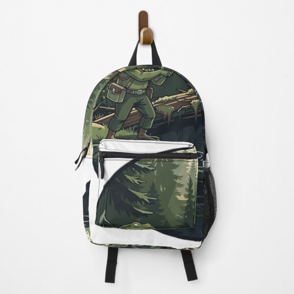 Item preview, Woodland Creek Frog Angler Retro Fishing Badge designed and sold by fallmoree.