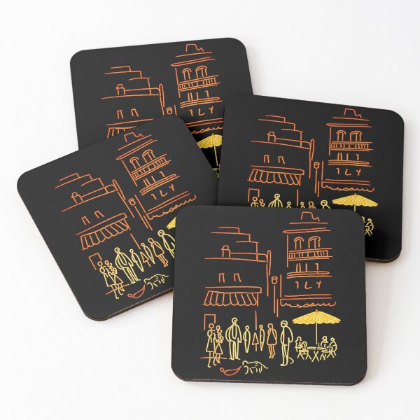 Item preview, Minimalist City Street Line Art - Abstract Cafe Scene Graphic designed and sold by Heyeah.
