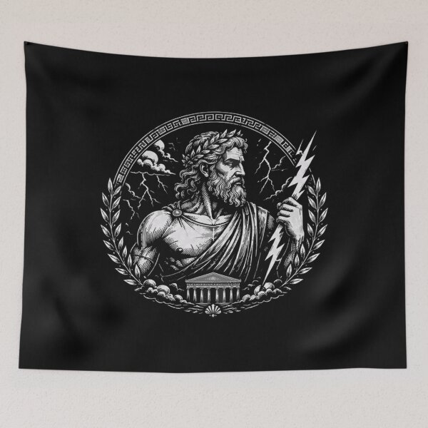 Item preview, Zeus Greek God Jupiter Lightning Bolt designed and sold by robertallenss.