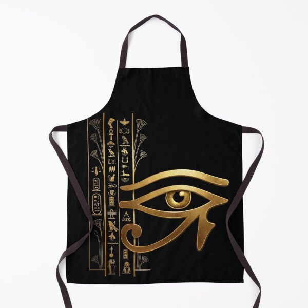 Item preview, Luxury Gold Eye of Horus Egyptian Hieroglyphs Art designed and sold by KaBaRen.