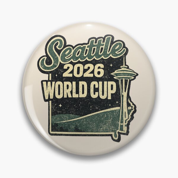 Item preview, Seattle 2026 World Cup – Retro Space Needle Vintage Soccer Fan T-Shirt designed and sold by ArthUpscale.