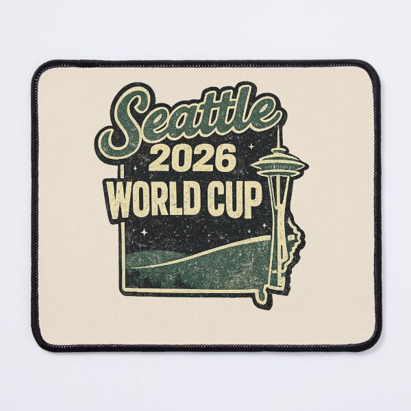 Item preview, Seattle 2026 World Cup – Retro Space Needle Vintage Soccer Fan T-Shirt designed and sold by ArthUpscale.