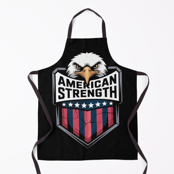 Item preview, American Strength Fierce Forward Eagle Shield Emblem designed and sold by OldGloryForge.