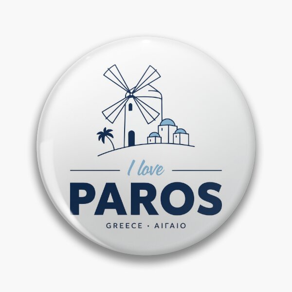 Item preview, I Love Paros Minimalist Greek Island Design designed and sold by angelisart.