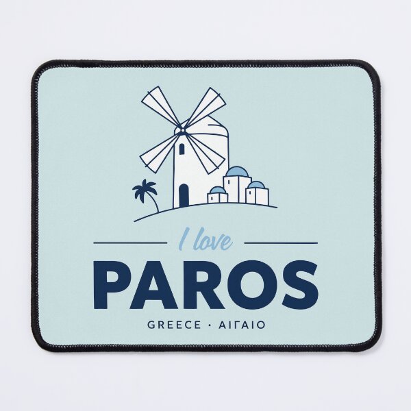 Item preview, I Love Paros Minimalist Greek Island Design designed and sold by angelisart.