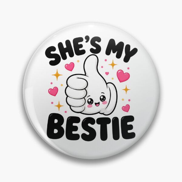 Item preview, She's My Bestie Thumbs Up | Kawaii Matching BFF Aesthetic designed and sold by Dulxoz.
