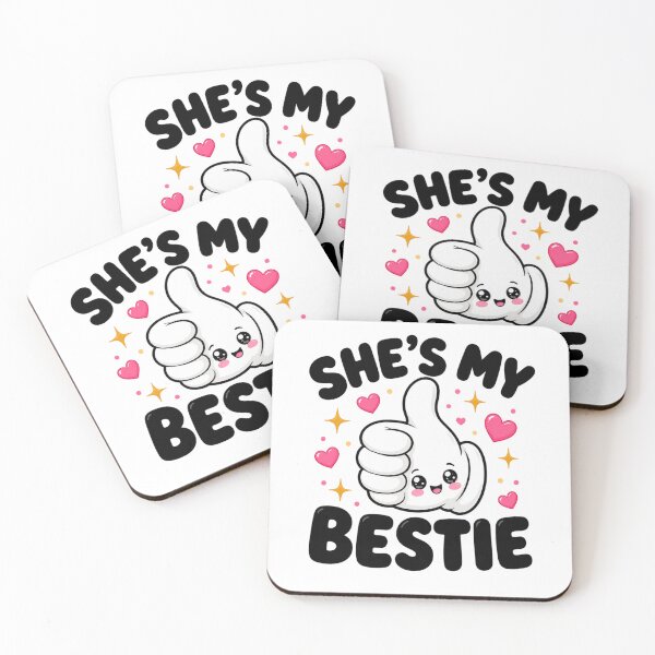 Item preview, She's My Bestie Thumbs Up | Kawaii Matching BFF Aesthetic designed and sold by Dulxoz.