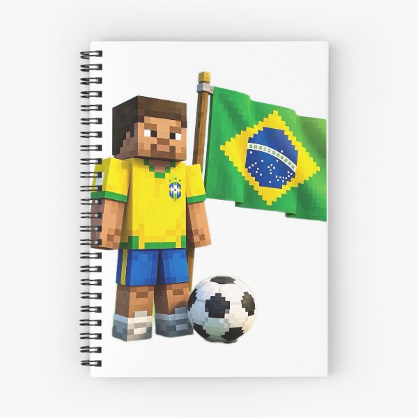 Artikelvorschau, Brasilianischer Fußballer im Minecraft-Stil entworfen und verkauft von Black-hall.