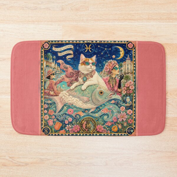 Item preview, The Cat with the Fishes designed and sold by Natalia-Vlad.