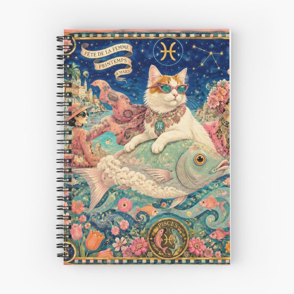 Item preview, The Cat with the Fishes designed and sold by Natalia-Vlad.
