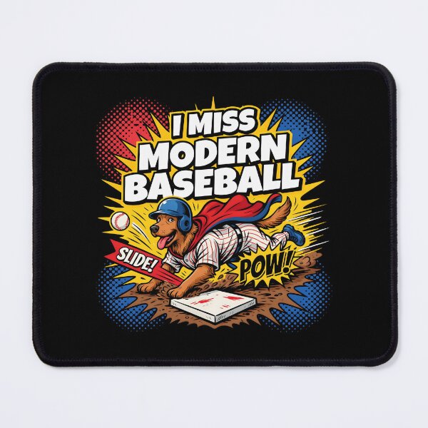 Item preview, I Miss Modern Baseball Funny Dog and Baseball Meme Gift Idea designed and sold by Redgiant87x.