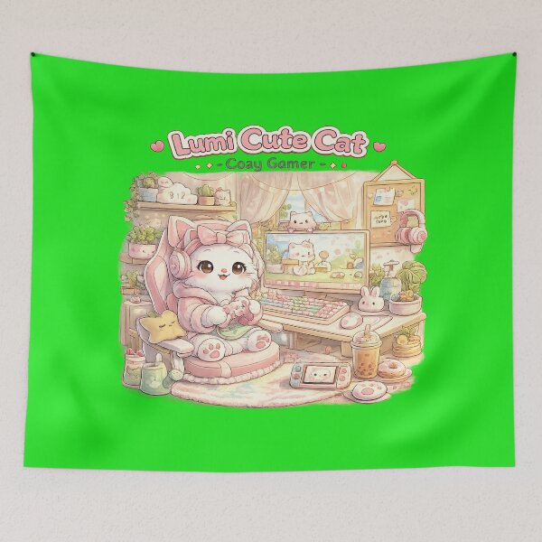 Item preview, Lumi Cute Cat – Cozy Gamer designed and sold by Mochi Studio.