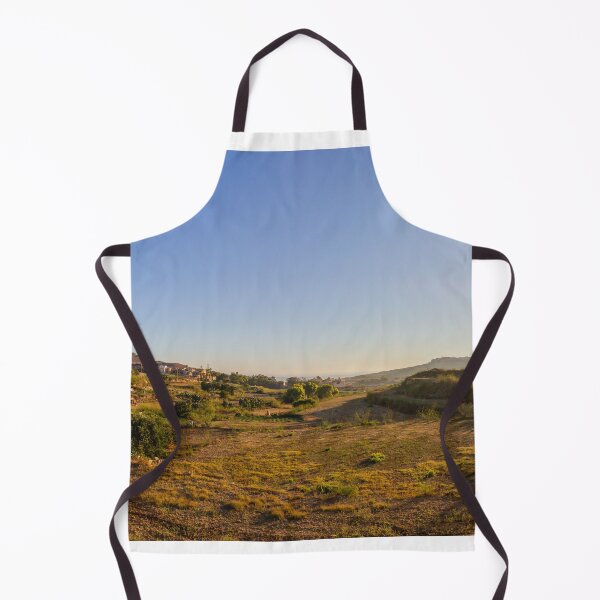 Item preview, Golden Sunset Over Mediterranean Countryside With Village Houses, Fields and Clear Blue Sky designed and sold by Nmallia.