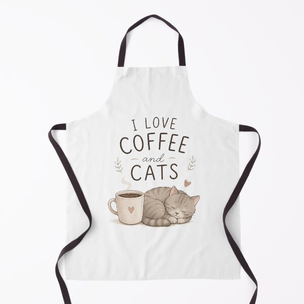 Item preview, I Love Coffee And Cats - Kawaii Cute Vibes designed and sold by madebyjulia7.