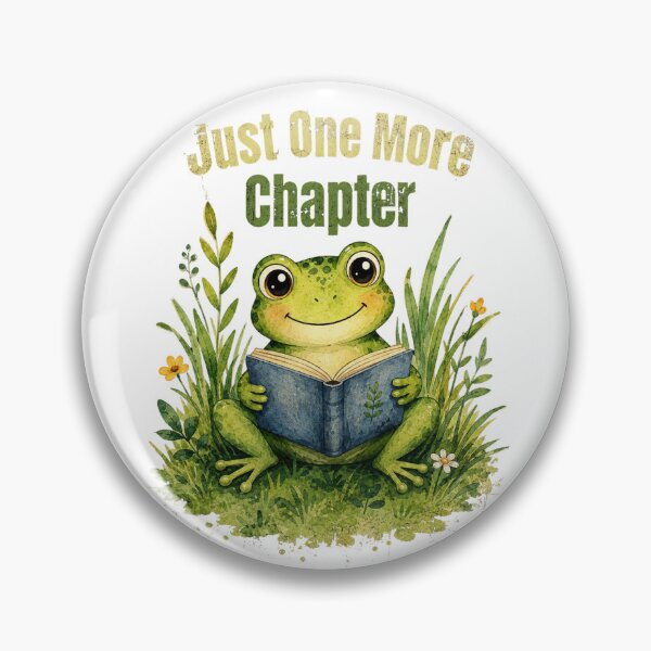 Item preview, Just One More Chapter Vintage Frog Reader Shirt | Cute Book Lover Frog Reading Watercolor Cottagecore Graphic for Readers, Librarians & Bookworms designed and sold by HOUSE OF TIST.