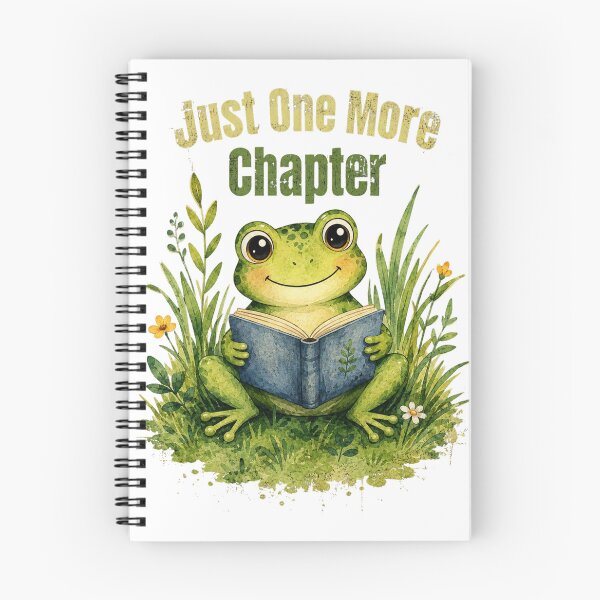 Item preview, Just One More Chapter Vintage Frog Reader Shirt | Cute Book Lover Frog Reading Watercolor Cottagecore Graphic for Readers, Librarians & Bookworms designed and sold by HOUSE OF TIST.