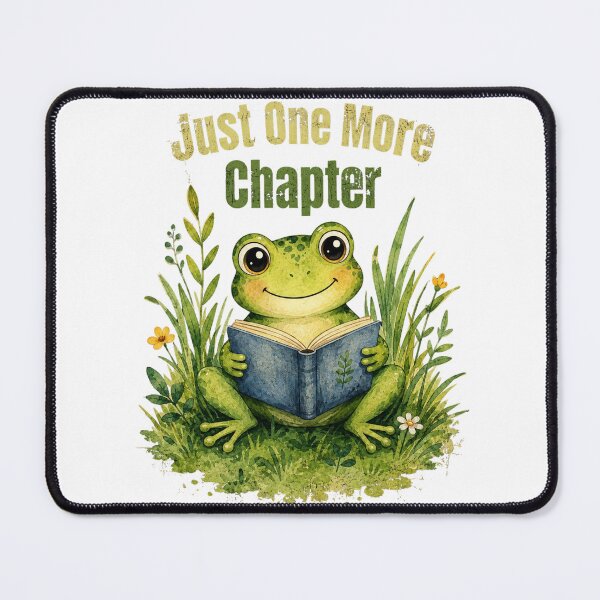 Item preview, Just One More Chapter Vintage Frog Reader Shirt | Cute Book Lover Frog Reading Watercolor Cottagecore Graphic for Readers, Librarians & Bookworms designed and sold by HOUSE OF TIST.