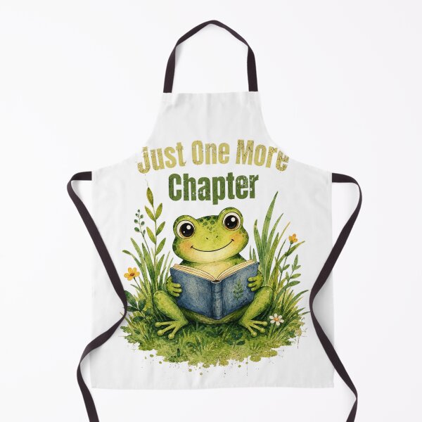 Item preview, Just One More Chapter Vintage Frog Reader Shirt | Cute Book Lover Frog Reading Watercolor Cottagecore Graphic for Readers, Librarians & Bookworms designed and sold by HOUSE OF TIST.