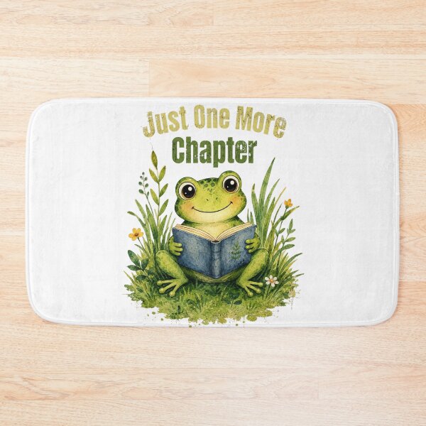 Item preview, Just One More Chapter Vintage Frog Reader Shirt | Cute Book Lover Frog Reading Watercolor Cottagecore Graphic for Readers, Librarians & Bookworms designed and sold by HOUSE OF TIST.