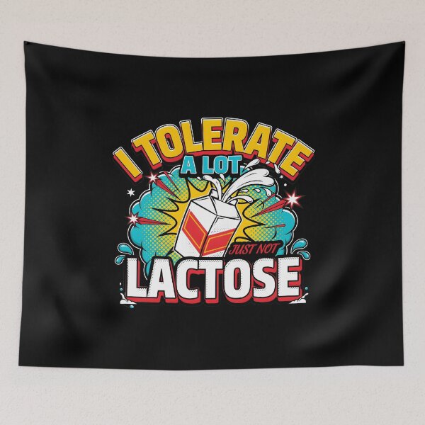 Item preview, I Tolerate A Lot Just Not Lactose Funny Lactose Intolerant Sarcastic designed and sold by Redgiant87x.