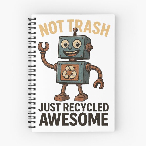 Item preview, Not Trash Just Recycled Awesome Funny Robot Design designed and sold by raw_lines.