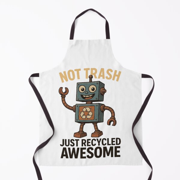 Item preview, Not Trash Just Recycled Awesome Funny Robot Design designed and sold by raw_lines.