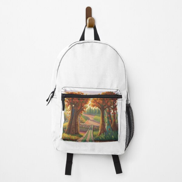 Item preview, Autumn Garden Path – Whimsical Nature Landscape Illustration designed and sold by Selena.m.studio.