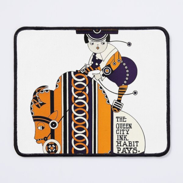 Item preview, Vintage Advertisement forr Queen City Inks - Orange & Purple Beast designed and sold by thelivingrp.
