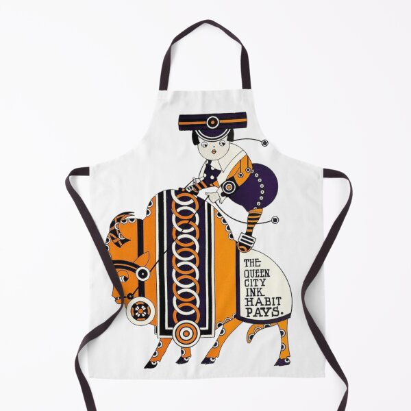 Item preview, Vintage Advertisement forr Queen City Inks - Orange & Purple Beast designed and sold by thelivingrp.